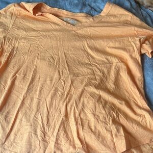 Women's V-Neck Orange Top size 16w-18w